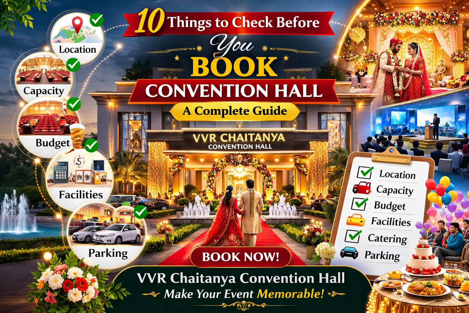 10 Things to Check Before Booking a Convention Hall